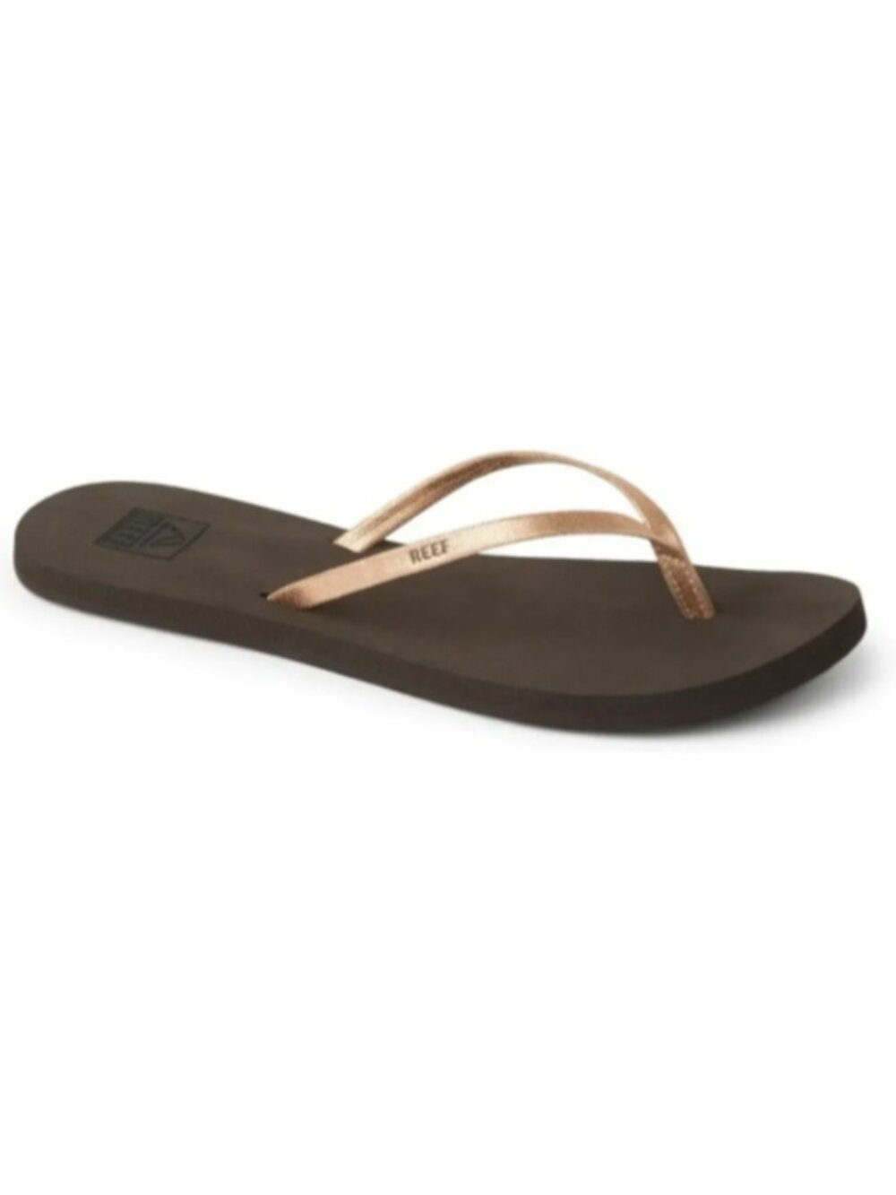 NWT Reef Bliss Nights Flip Flop Rose Gold Brown 8